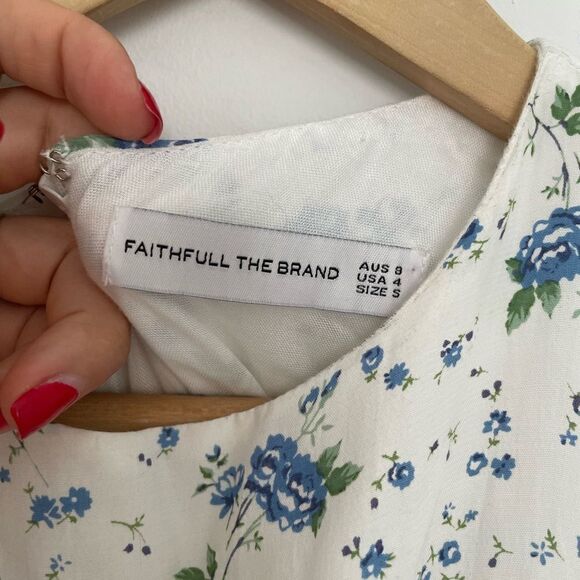 FAITHFULL THE BRAND Desmond Mini Dress Astoria Floral Print - Picture 8 of 11